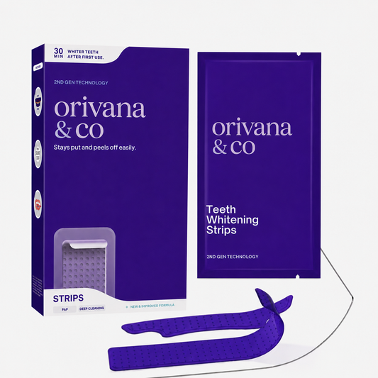Orivana Violet Glow™ Teeth Whitening Strips (14 Pairs)