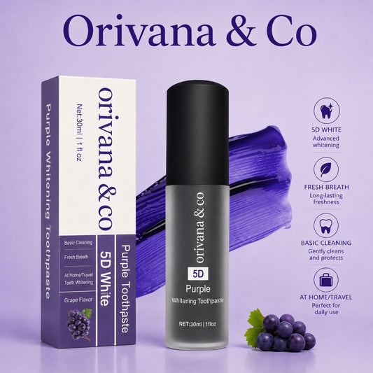 Orivana Violet Whitening Toothpaste -Grape Flavour